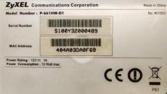 Router Modem - ZyXEL P-600 Wi-Fi
