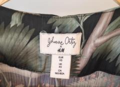 Sukienka H&M x Johanna Ortiz, rozm. XS — lekka, zwiewna, tropikalny wzór